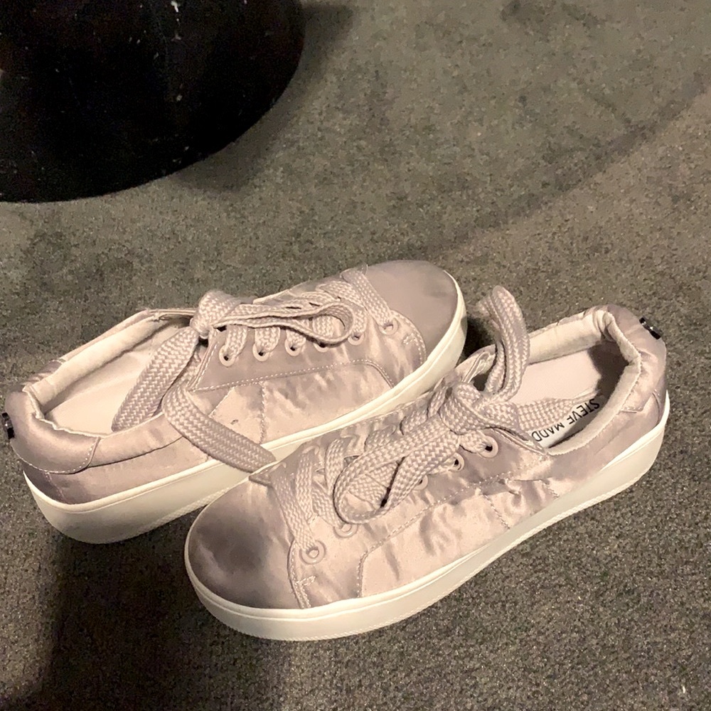 Steve Madden Lilac/Gray Platform Sneakers